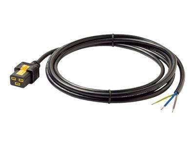 Power Cord, Locking C19 to Rewireable, 3.0m